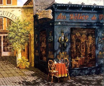  Boutique Tableaux - YXJ0441e impressionnisme Boutiques de la rue